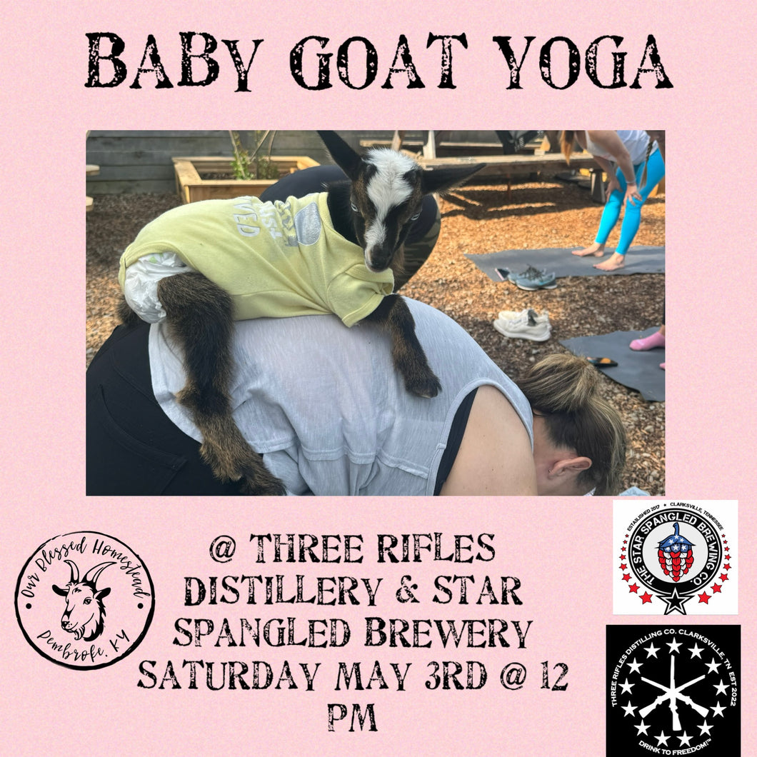 Baby Goat Yoga @ the Brewstillery Clarksville